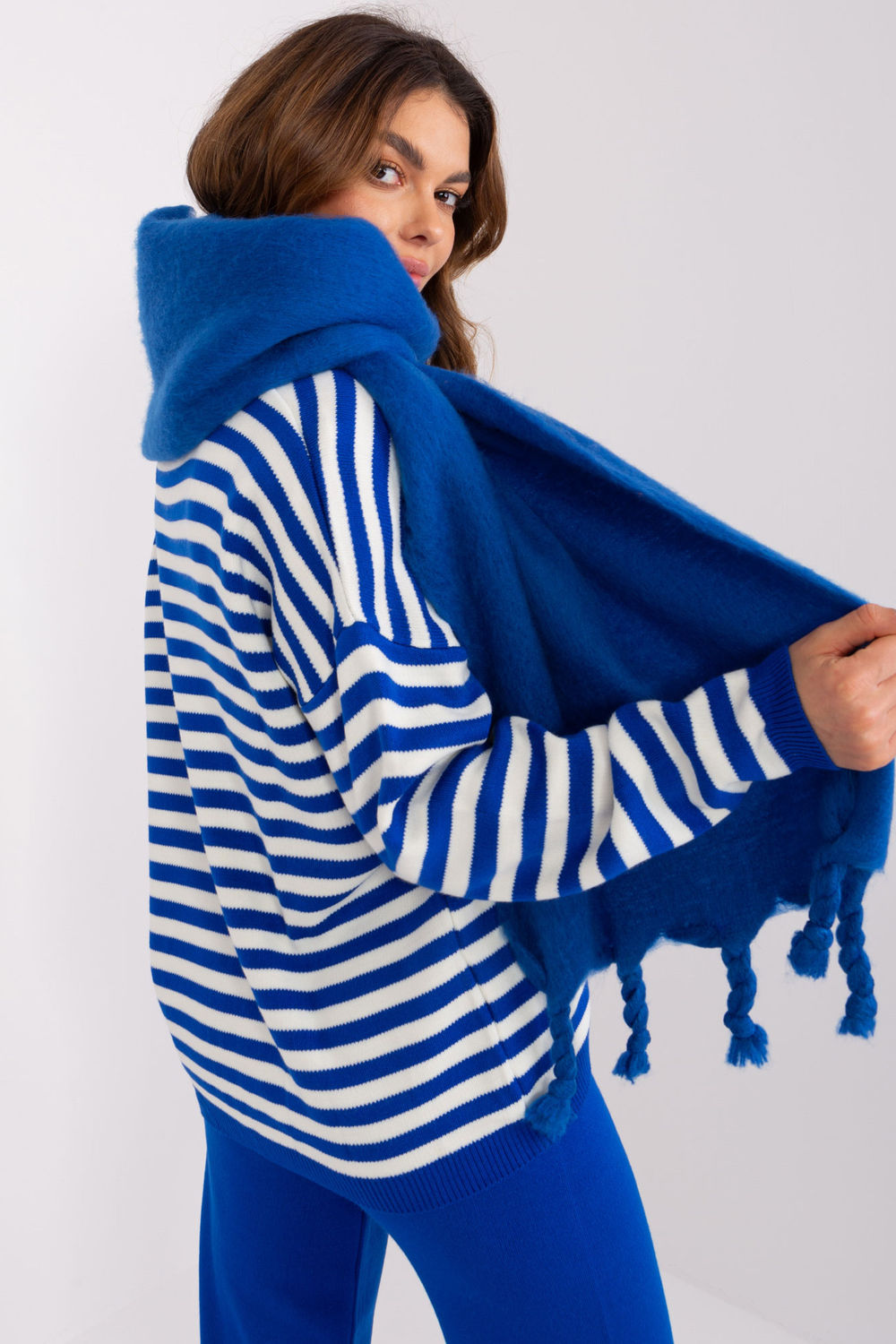 Châle femme AT — bleu