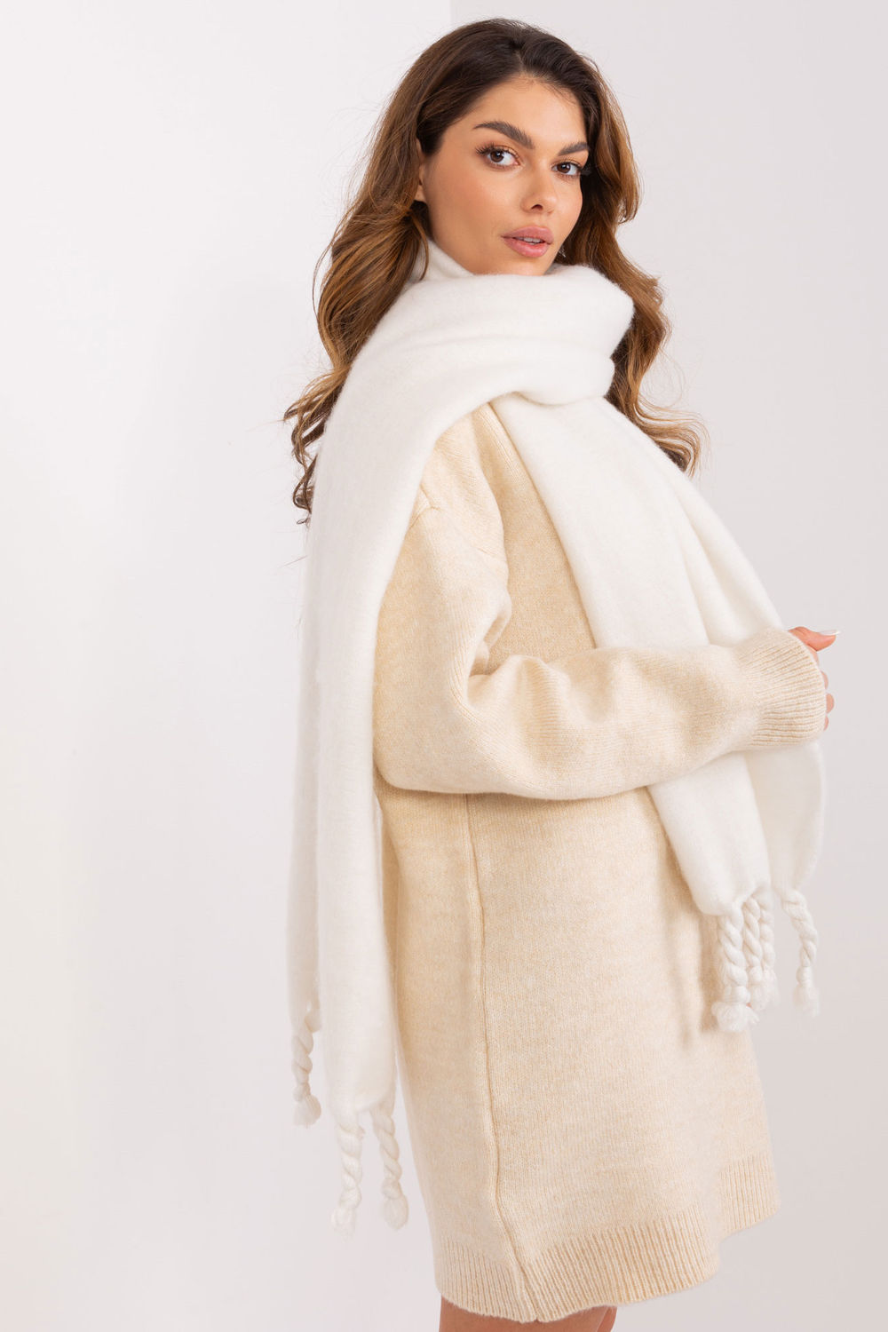Châle femme AT — beige