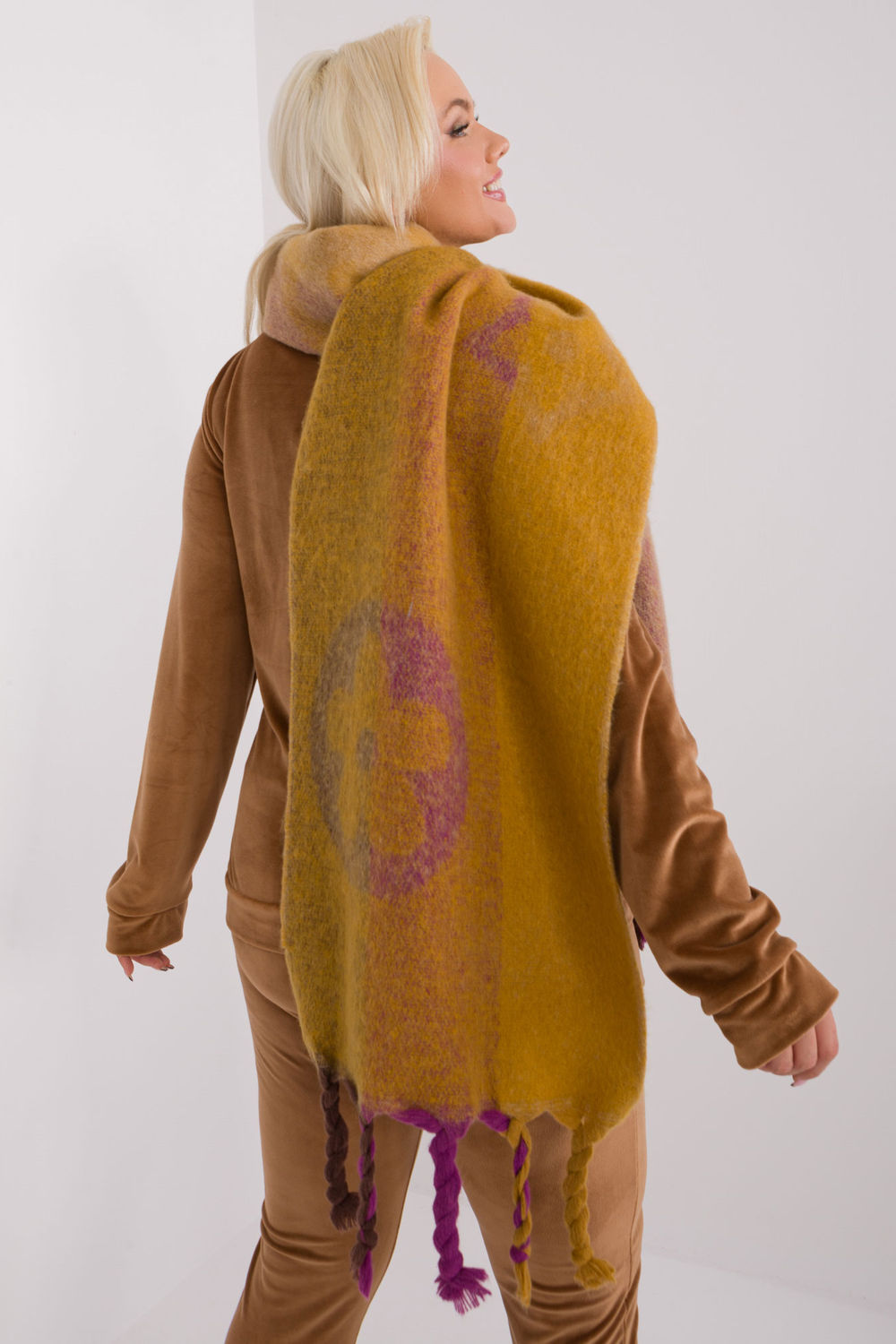 Châle femme AT — jaune