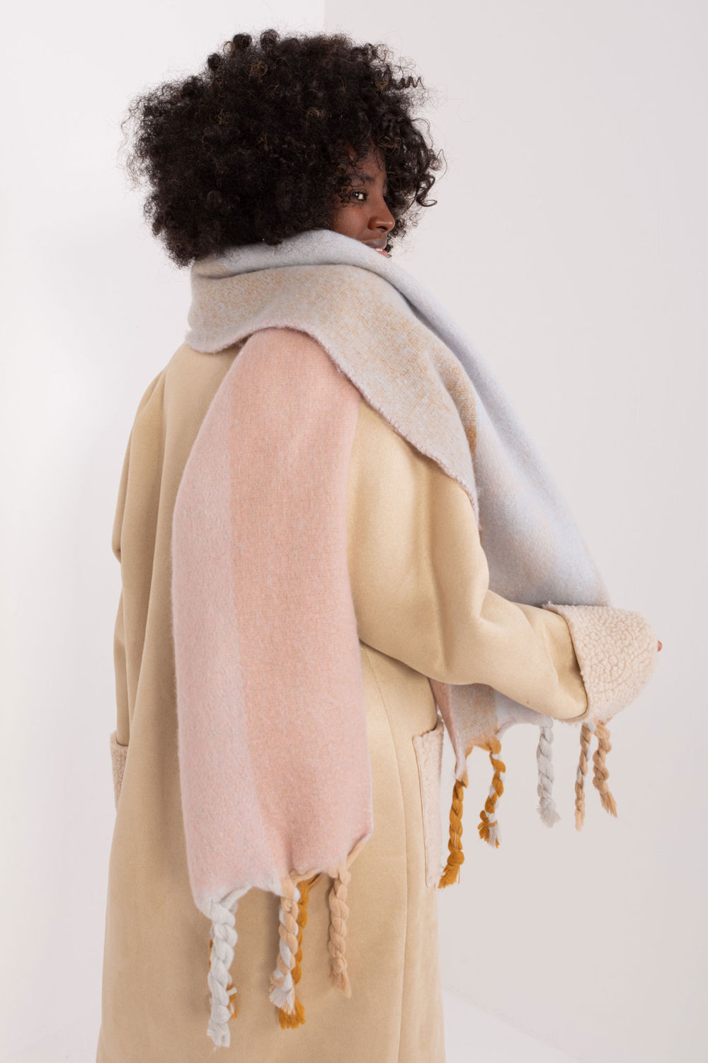 Châle femme AT — rosé