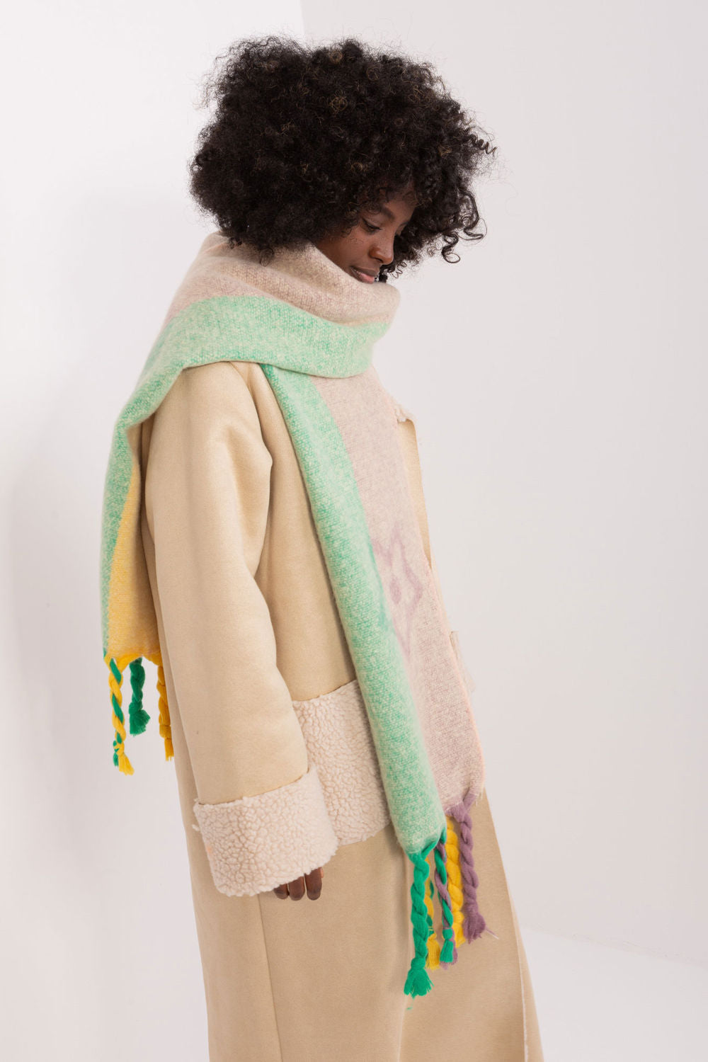 Châle femme AT — beige