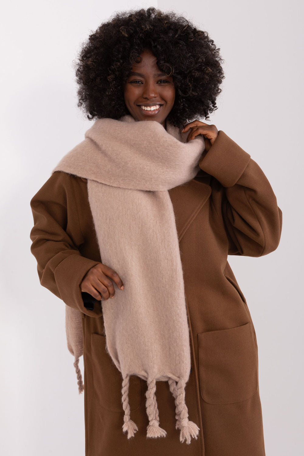 Châle femme AT — beige