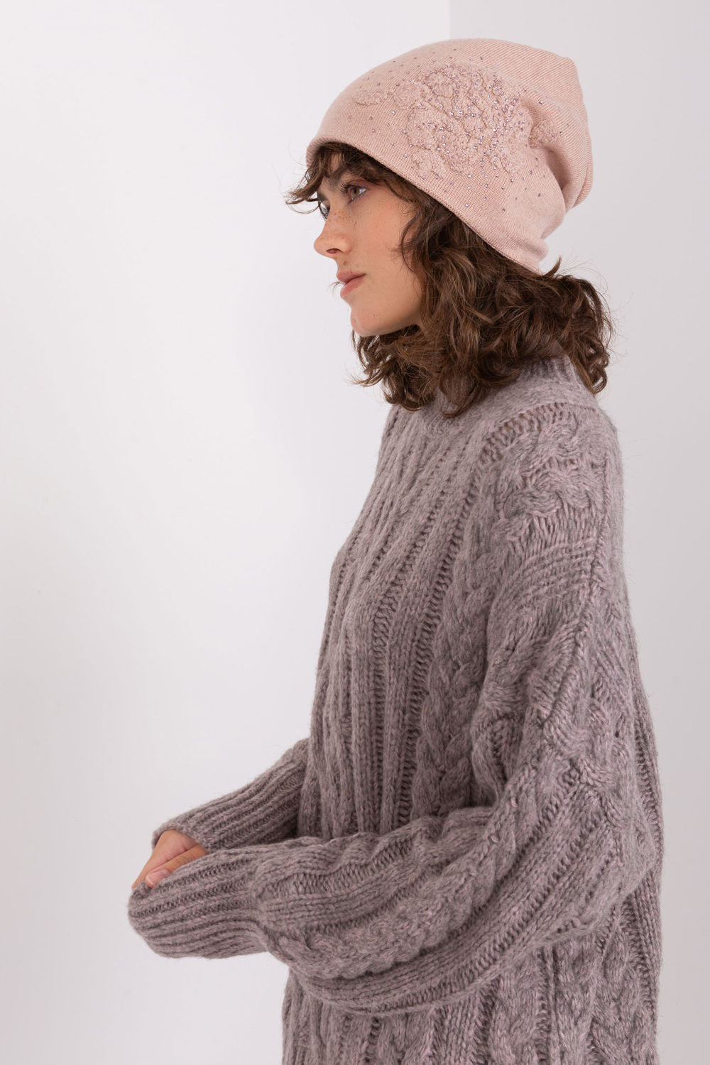 Bonnet femme AT — rosé