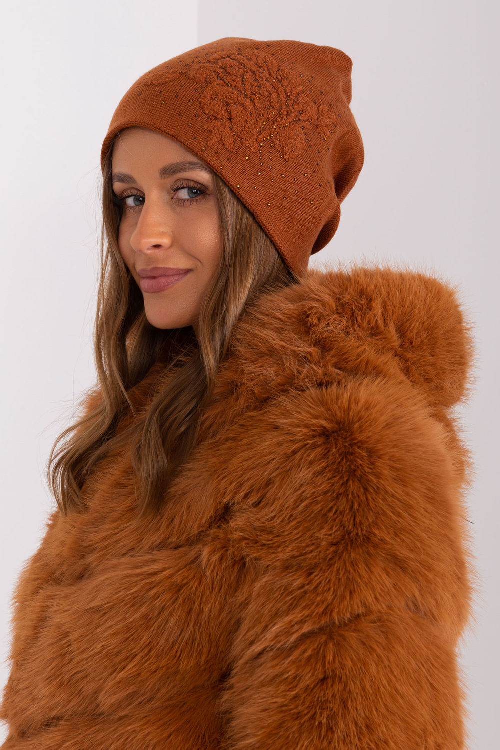 Bonnet femme AT — brun