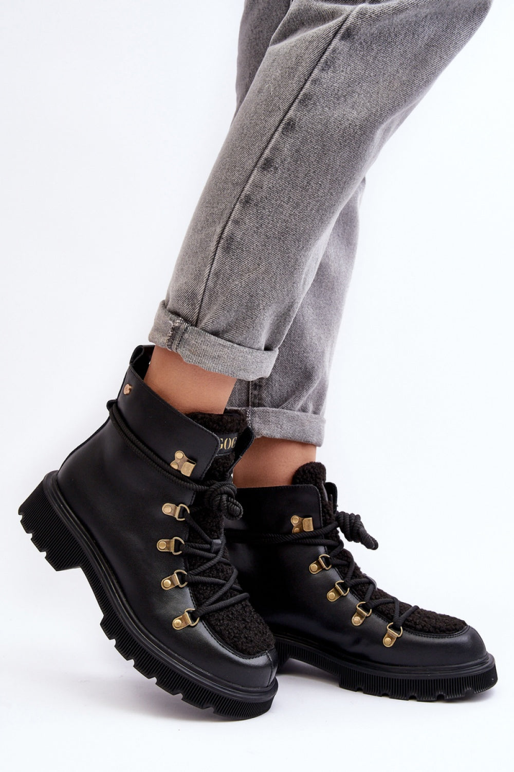 Bottes femme Step in style Trappeur Trappeur — noir