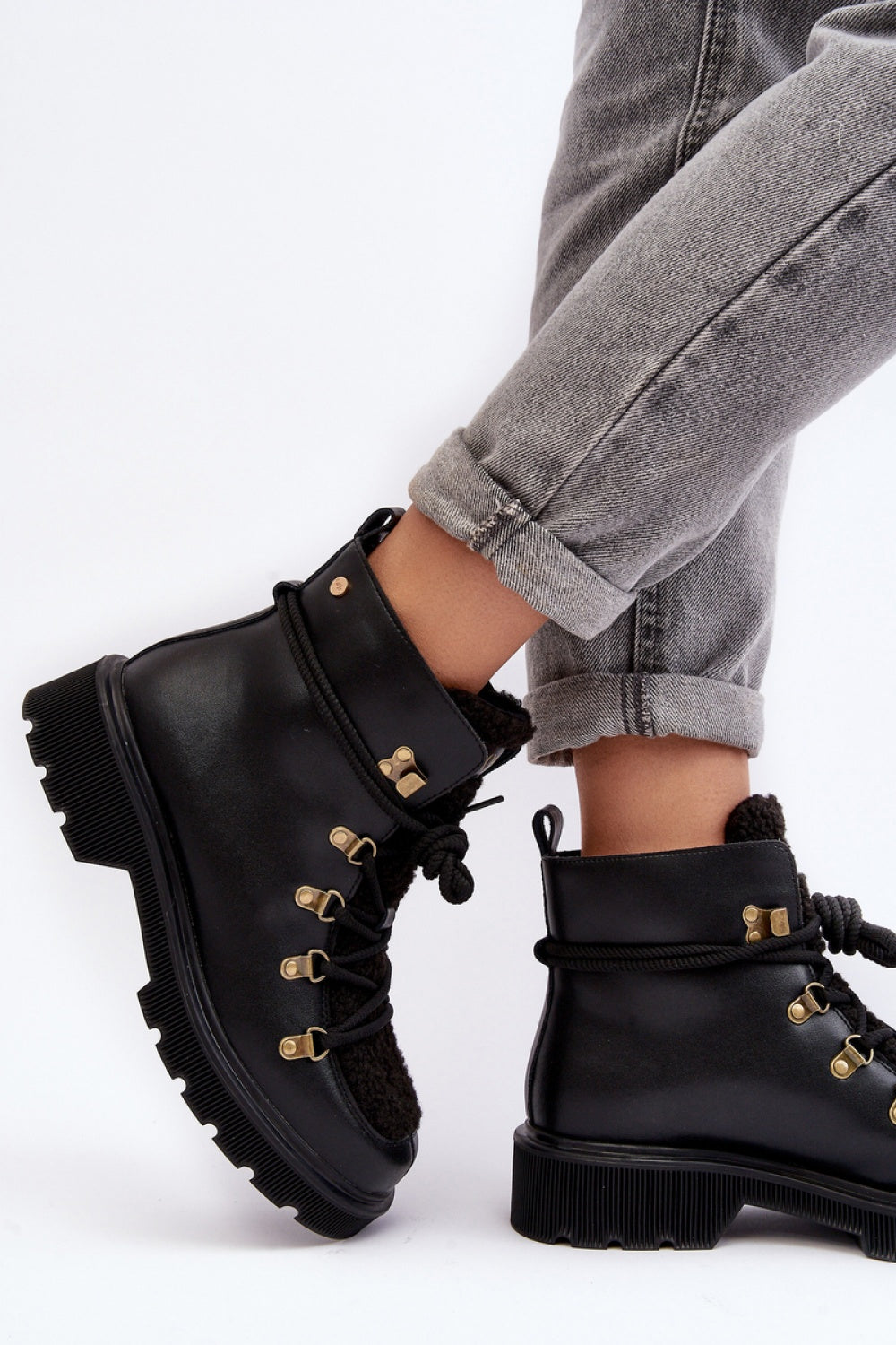 Bottes femme Step in style Trappeur Trappeur — noir