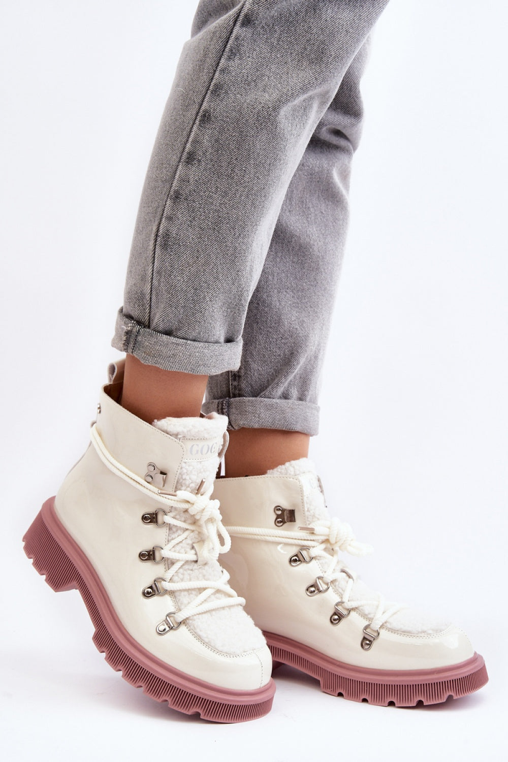 Bottes femme Step in style Trappeur Trappeur — blanc
