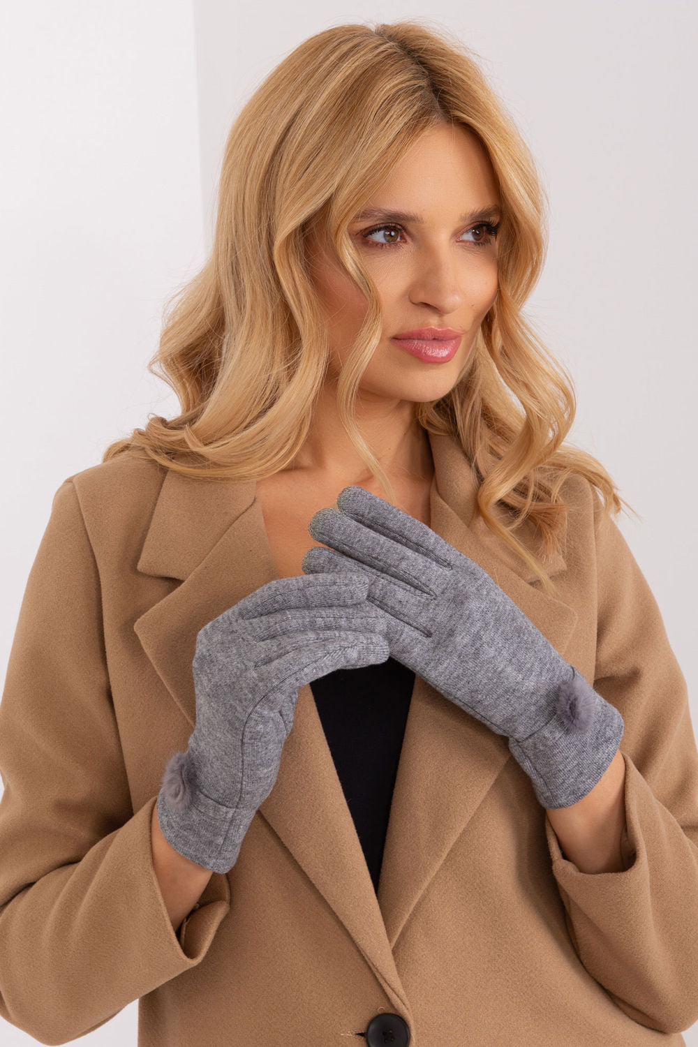 Gants femme AT — gris
