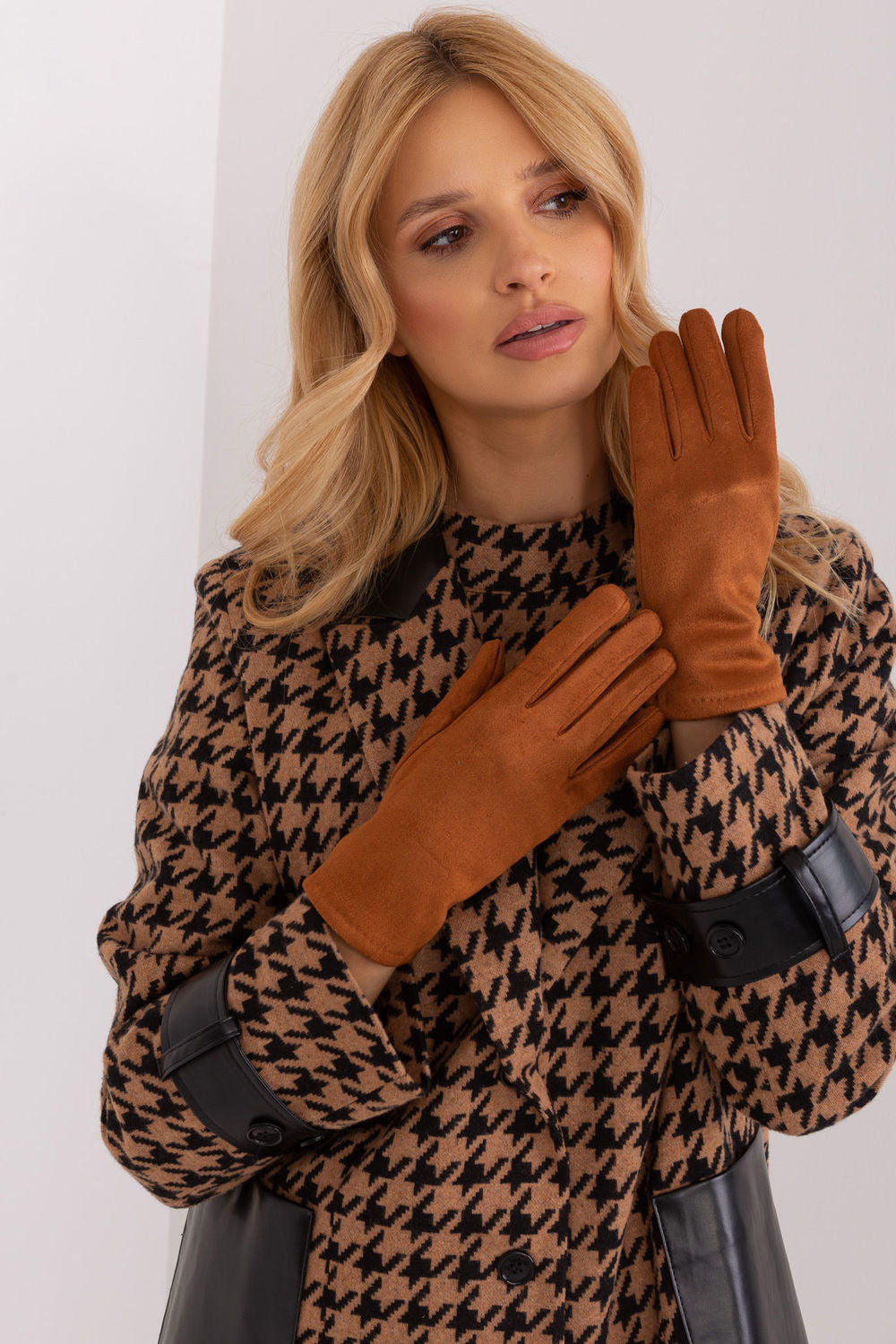 Gants femme AT — brun