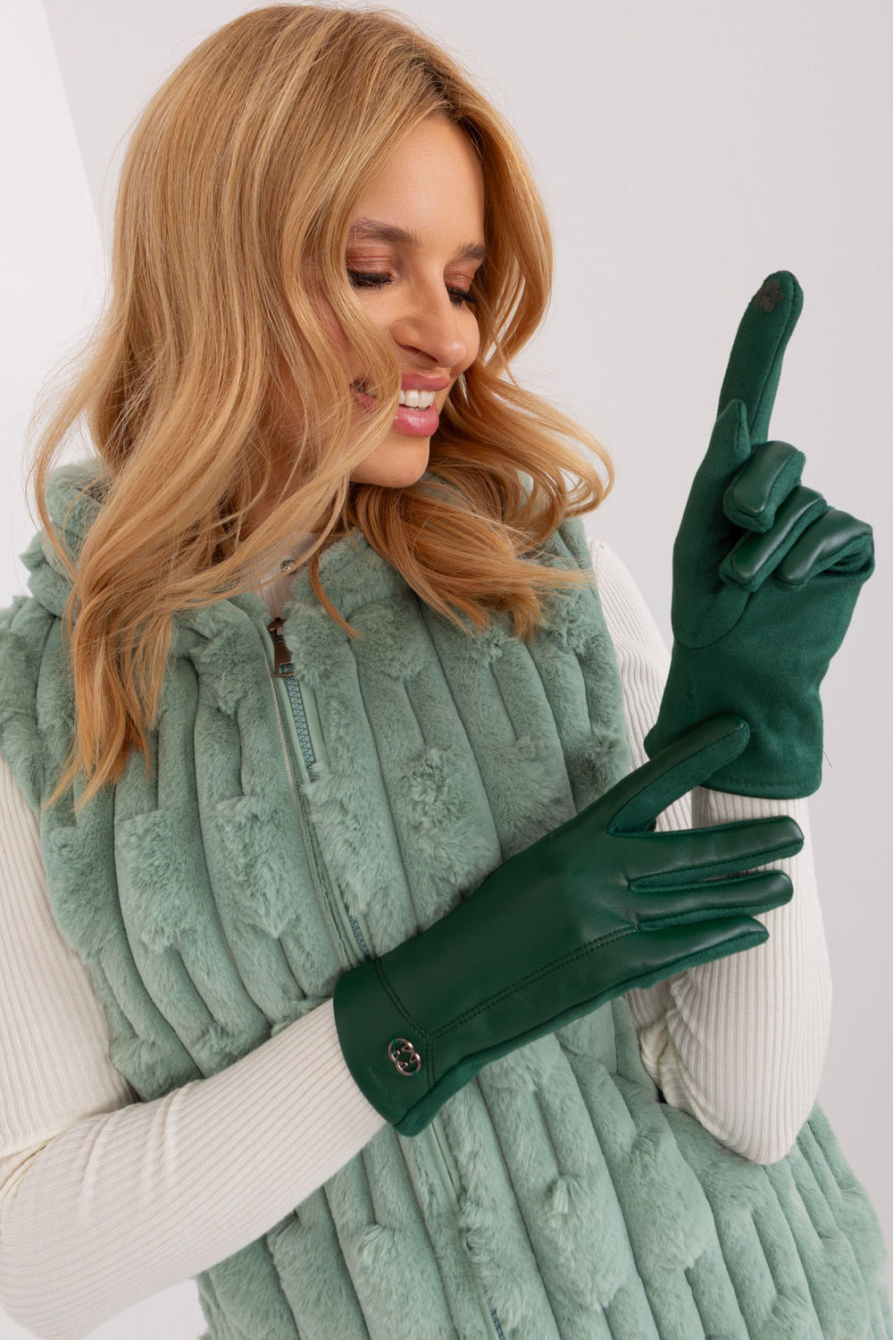 Gants femme AT — vert