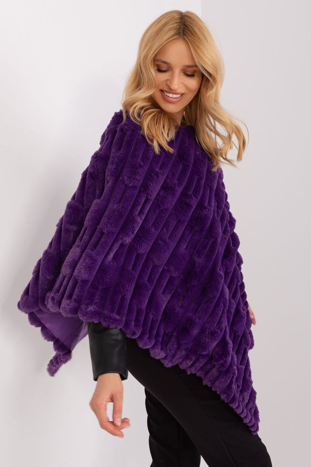 Poncho femme AT — violet