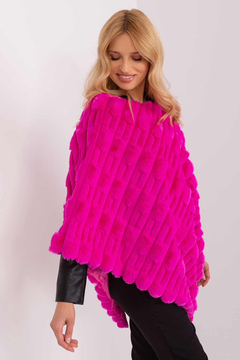 Poncho femme AT — rosé