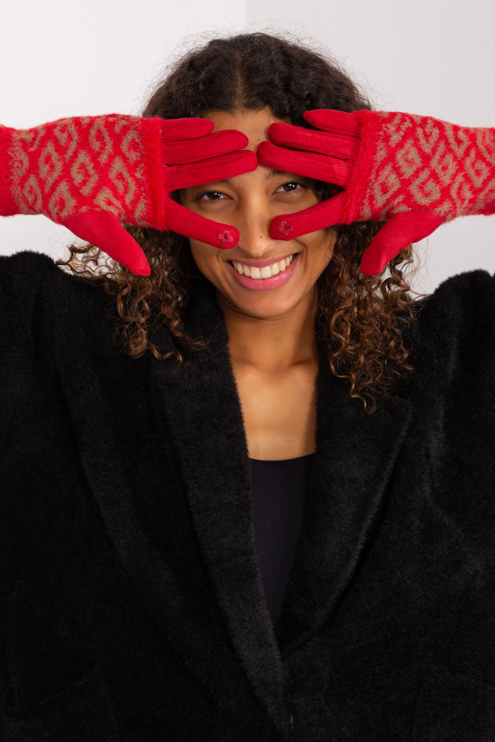 Gants femme AT — rouge