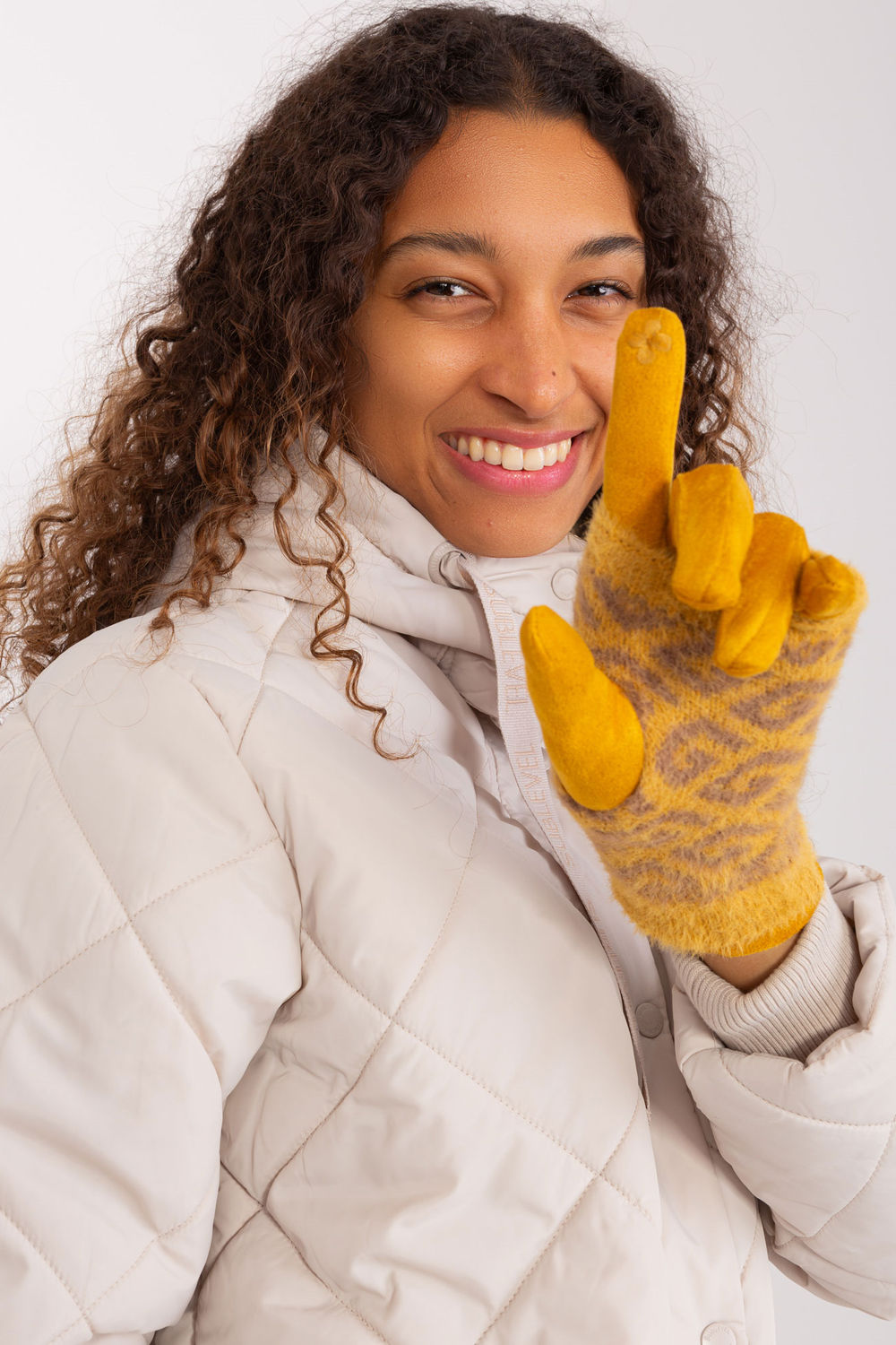 Gants femme AT — jaune