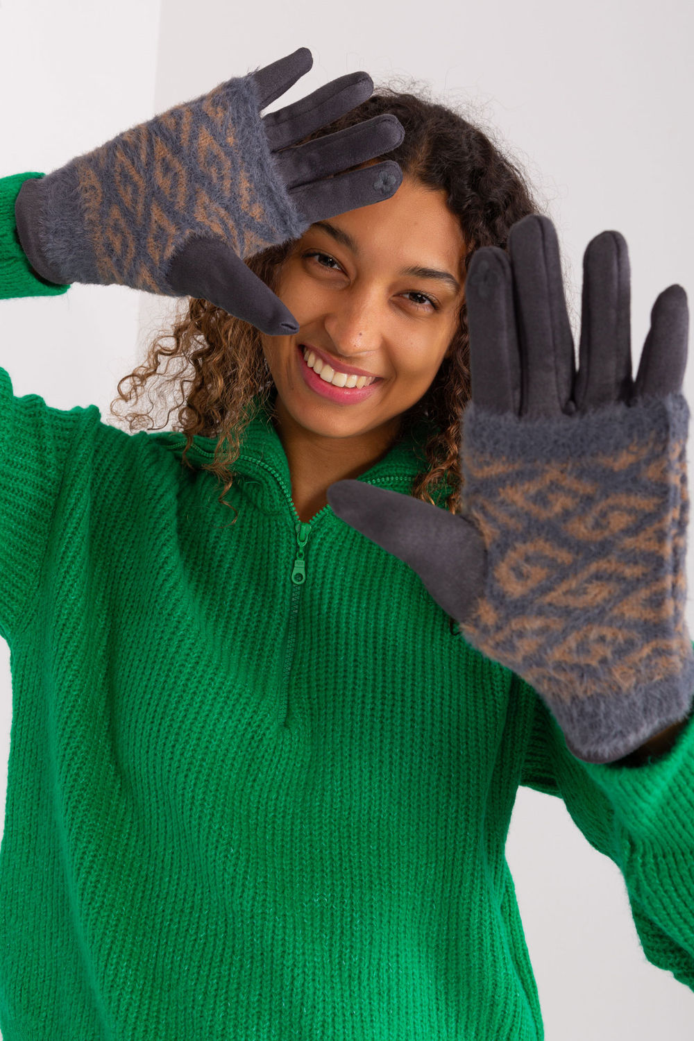 Gants femme AT — gris