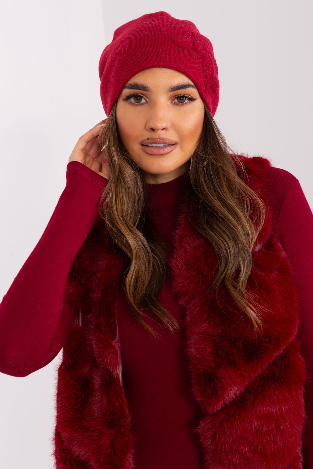Bonnet femme AT — rouge