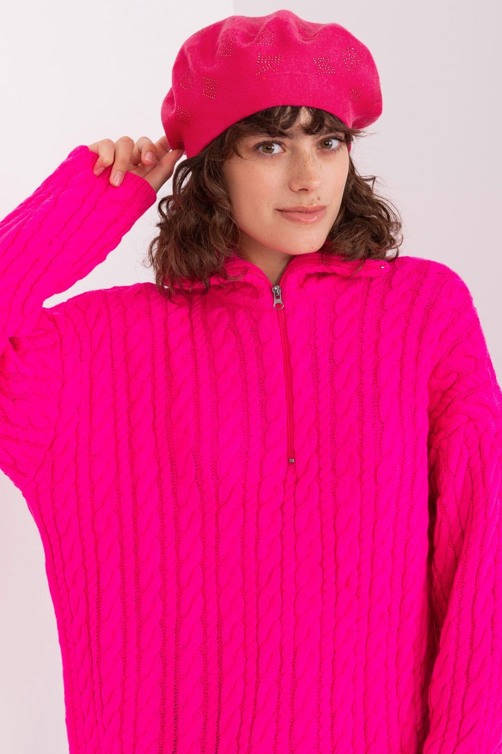 Béret femme AT — rosé