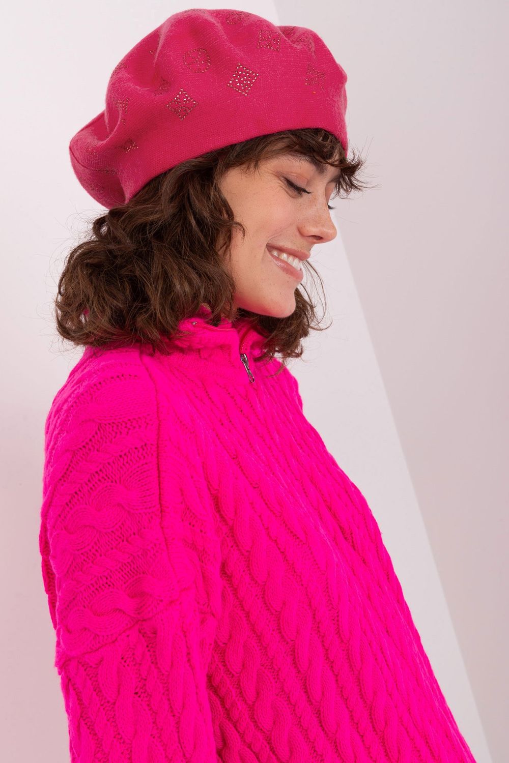 Béret femme AT — rosé