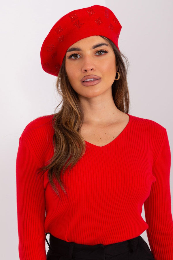 Béret femme AT — rouge