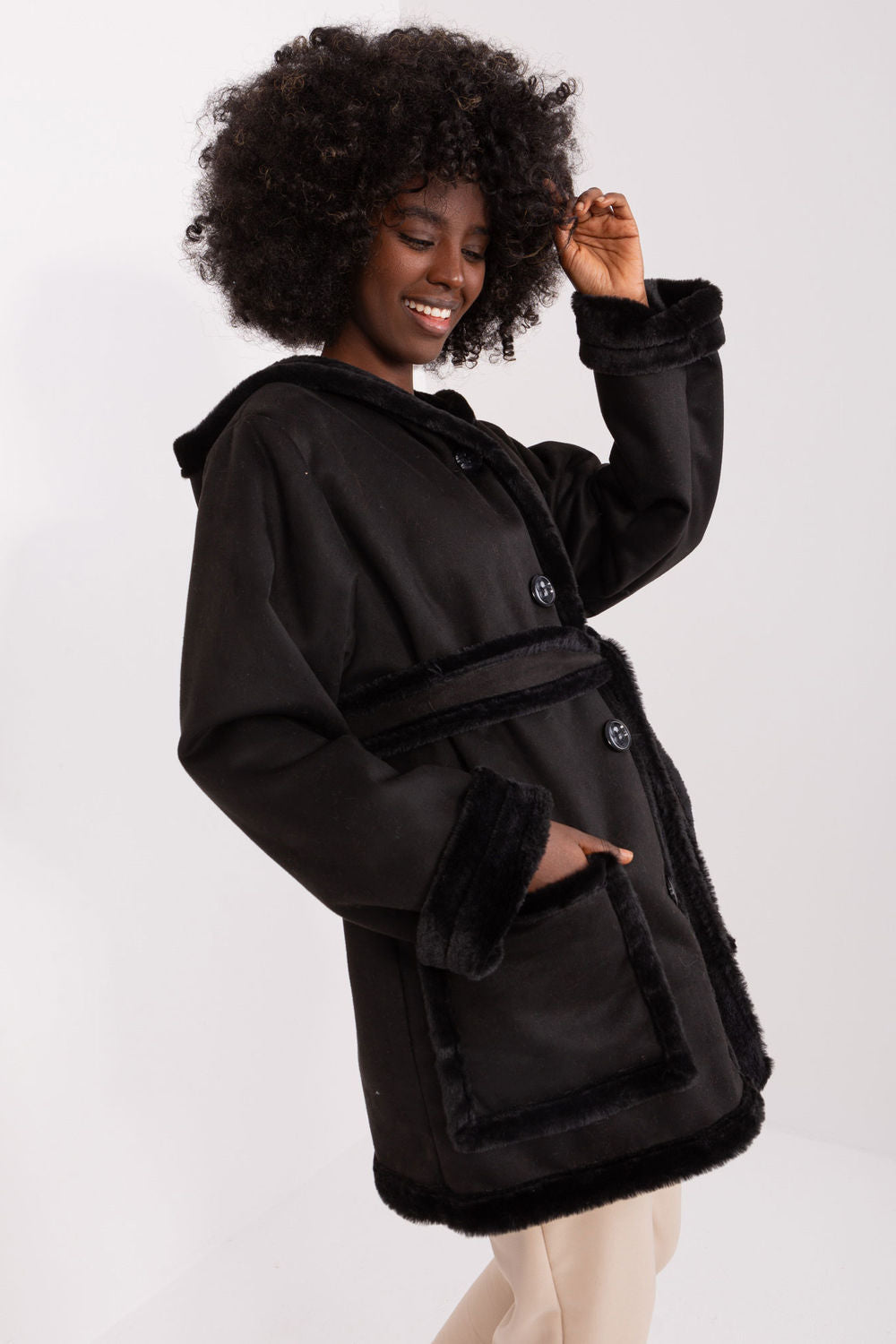 Manteau femme Lakerta — noir