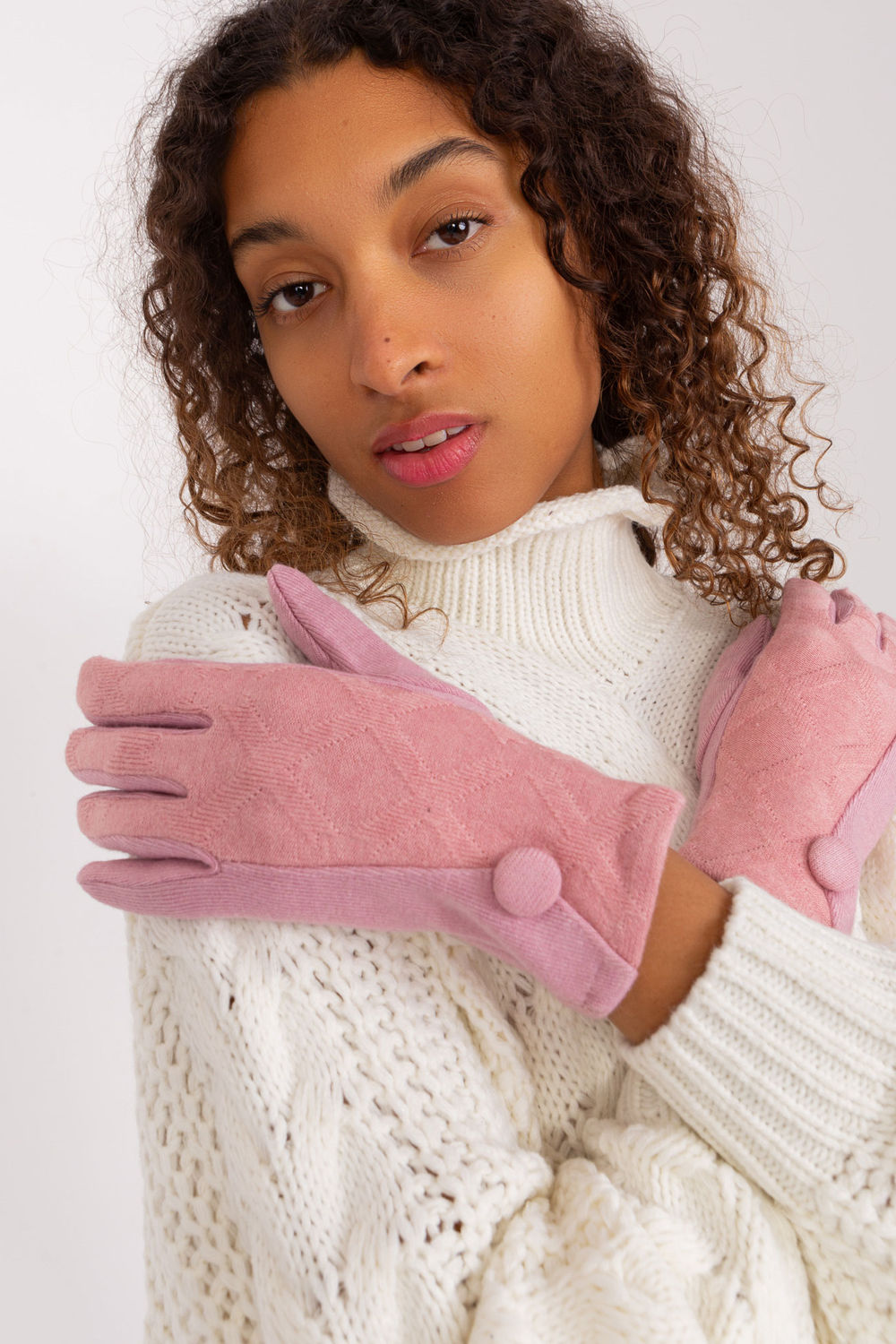 Gants femme AT — rosé