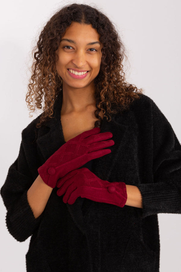 Gants femme AT — rouge