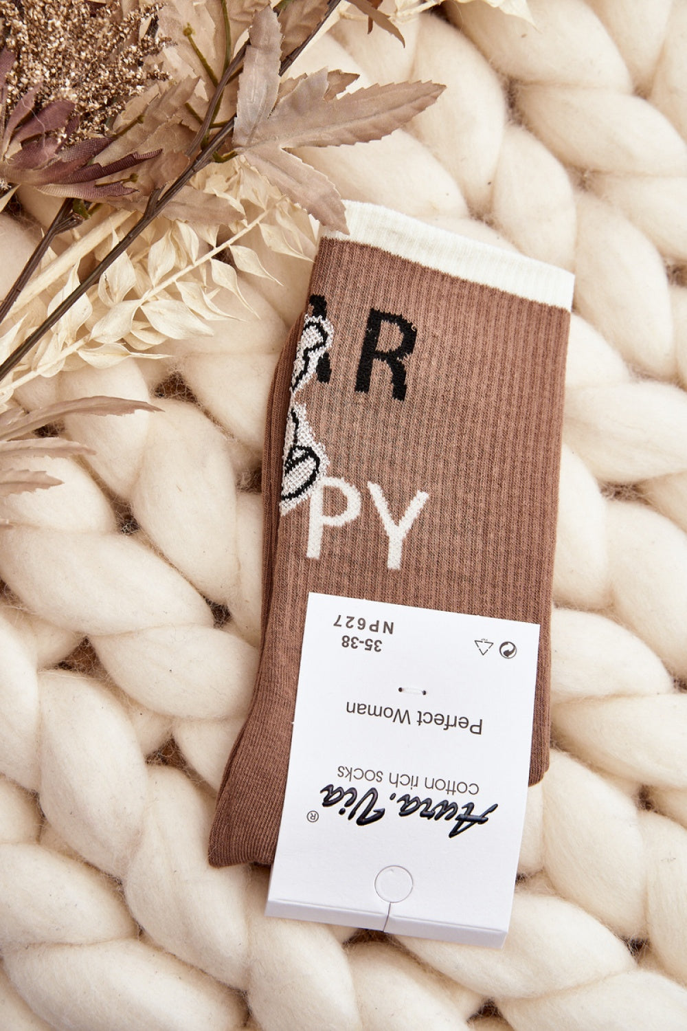 Chaussettes femme Step in style — brun