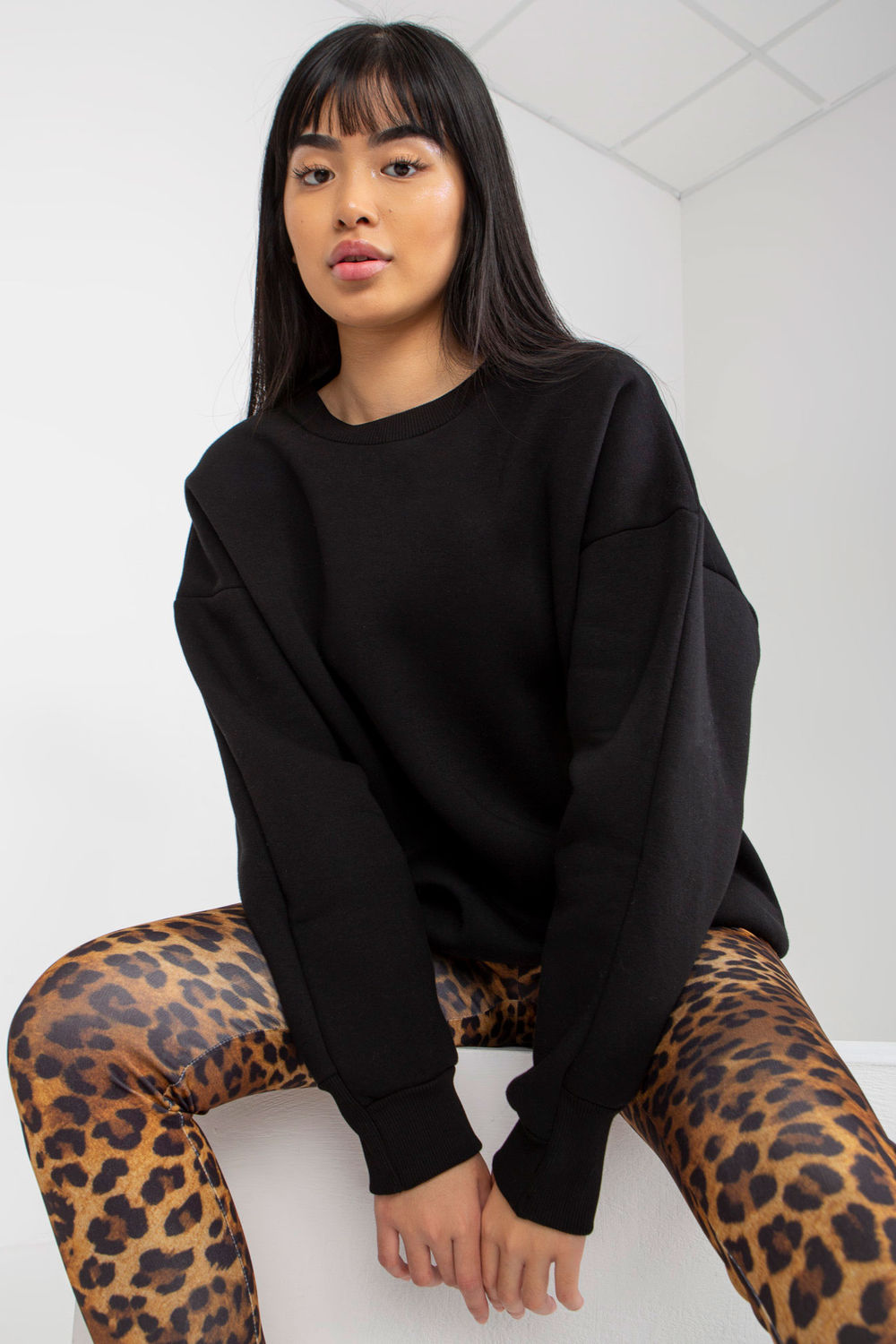 T-shirt femme Relevance Sweatshirt Sweatshirt — noir