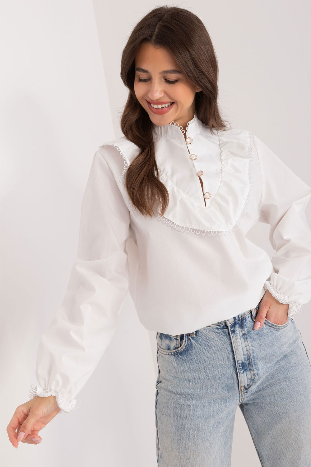 Blouse femme Lakerta Chemisier Chemisier — blanc