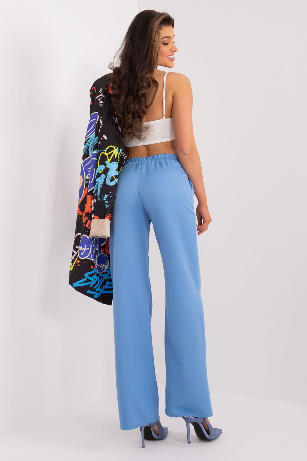 Chaussures à talons femme Rue Paris Pantalon Pantalon — bleu