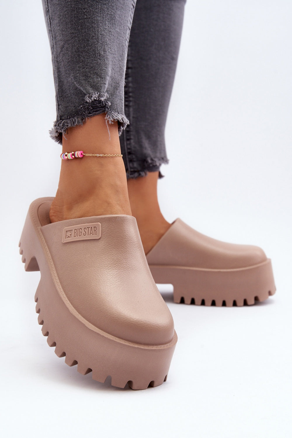 Sandales femme Step in style Clacquettes Clacquettes — beige