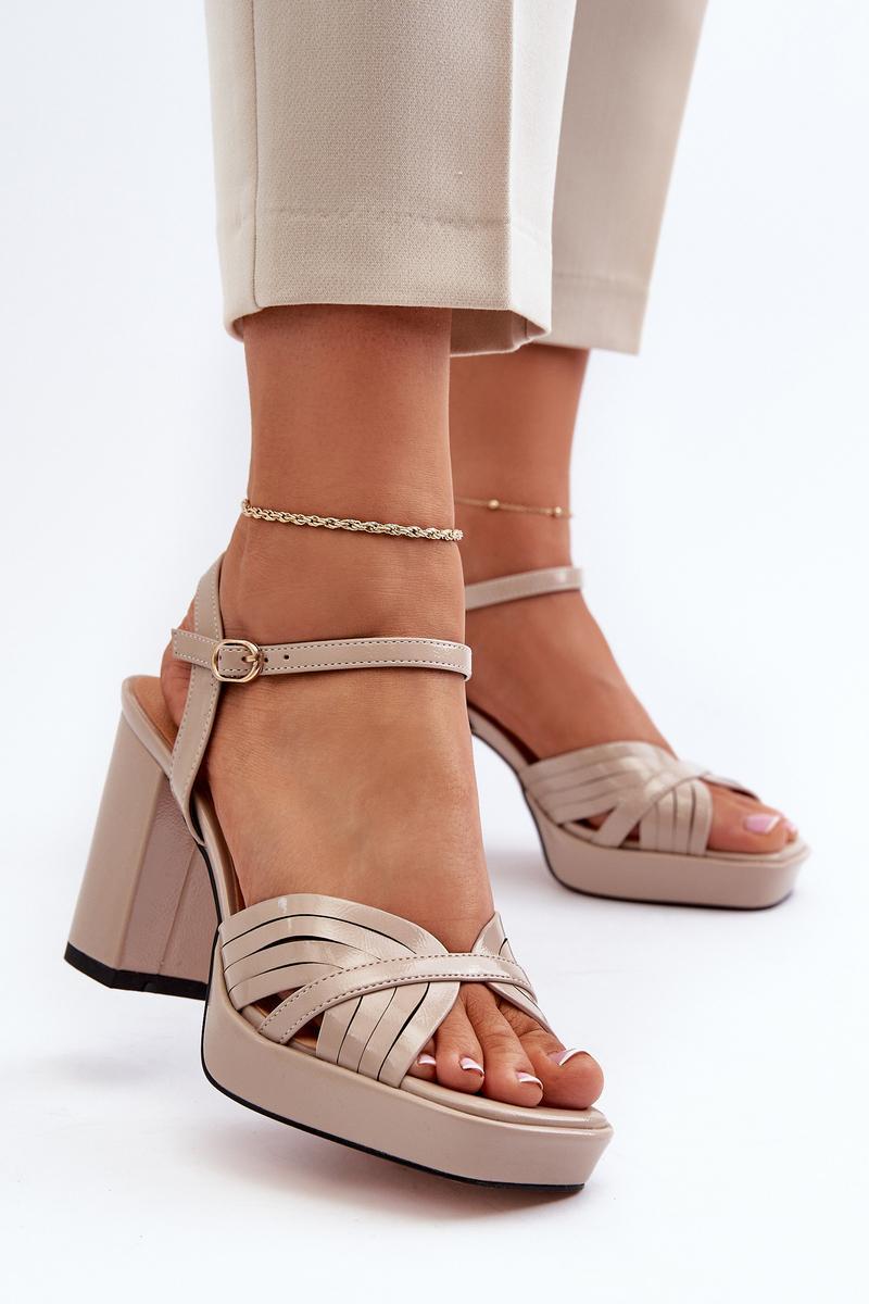 Sandales femme Step in style À Talons À — beige