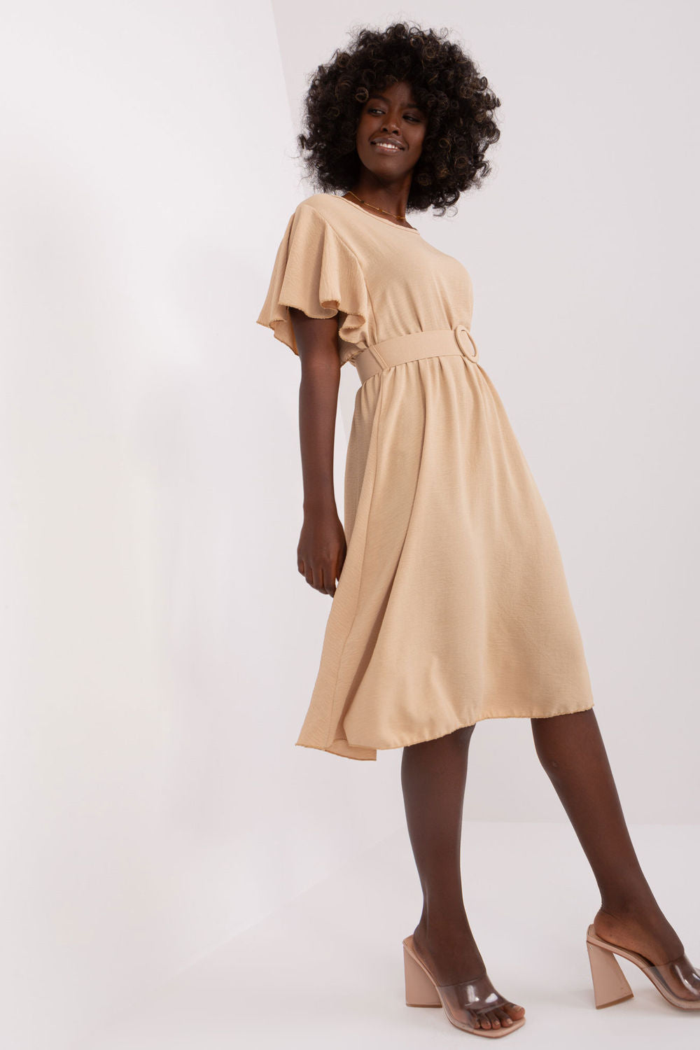 Robe femme Italy Moda De Jour De — beige