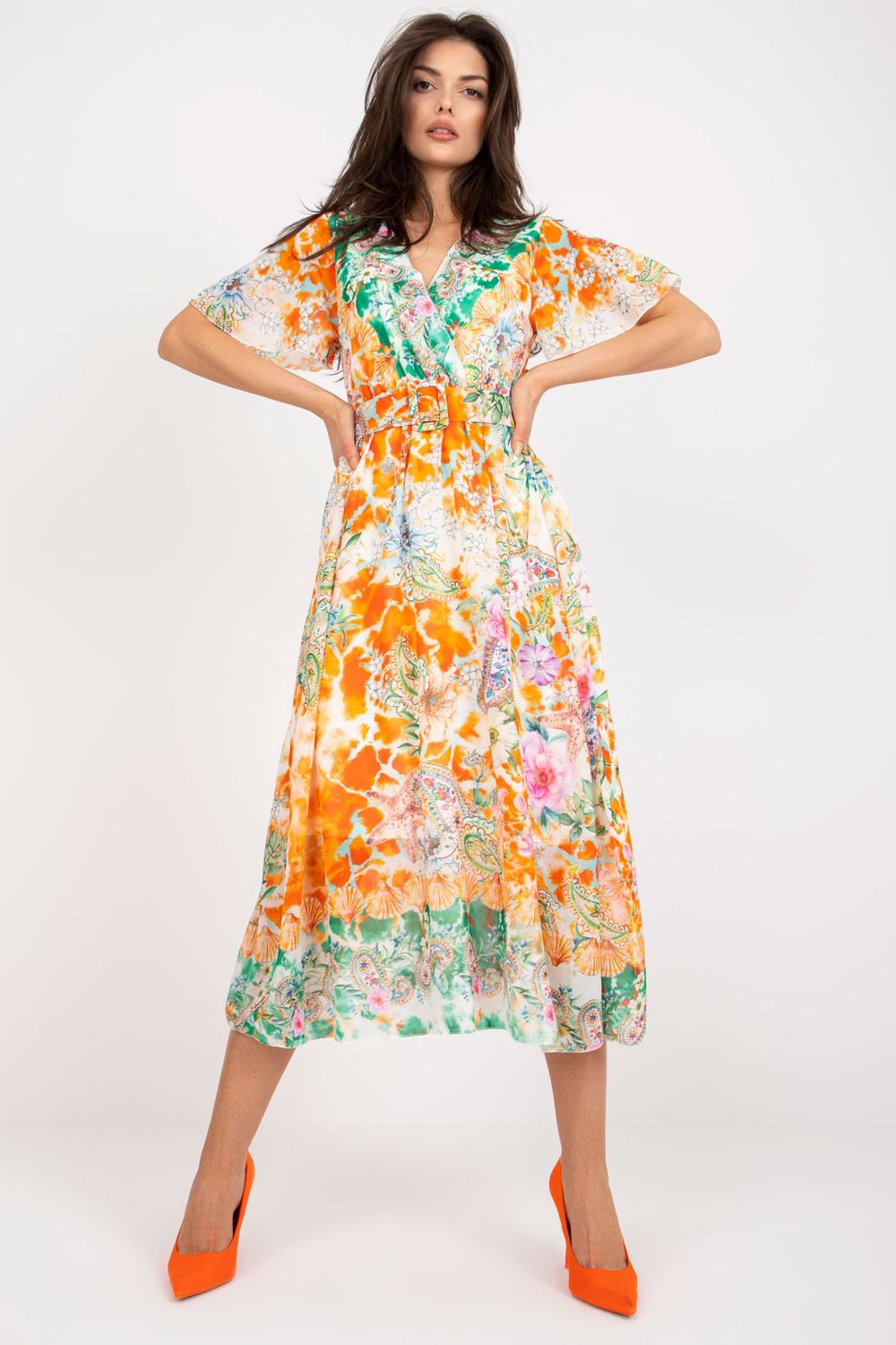 Robe femme Italy Moda De Jour De — orange