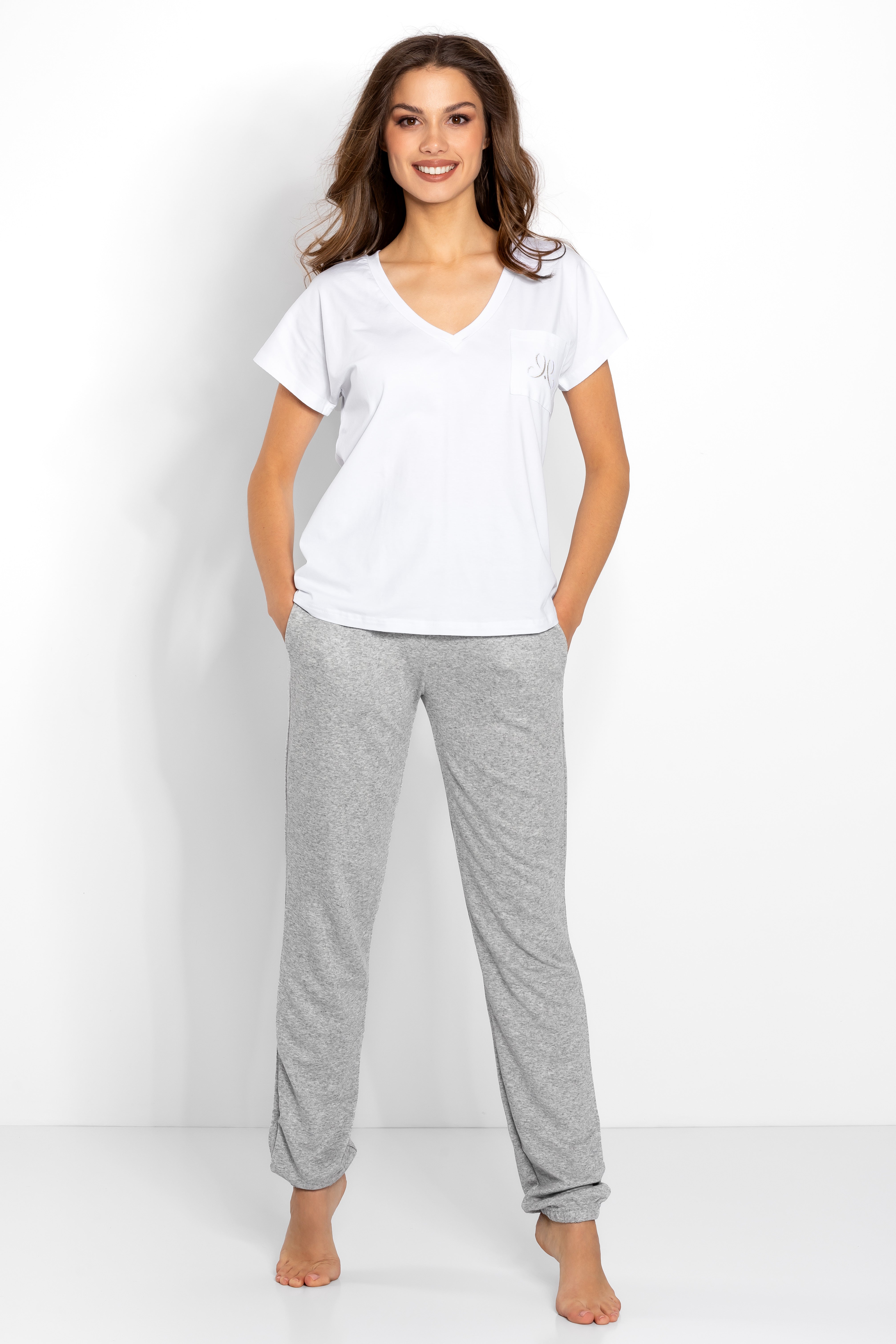 Pyjama femme Momenti Per Me — blanc