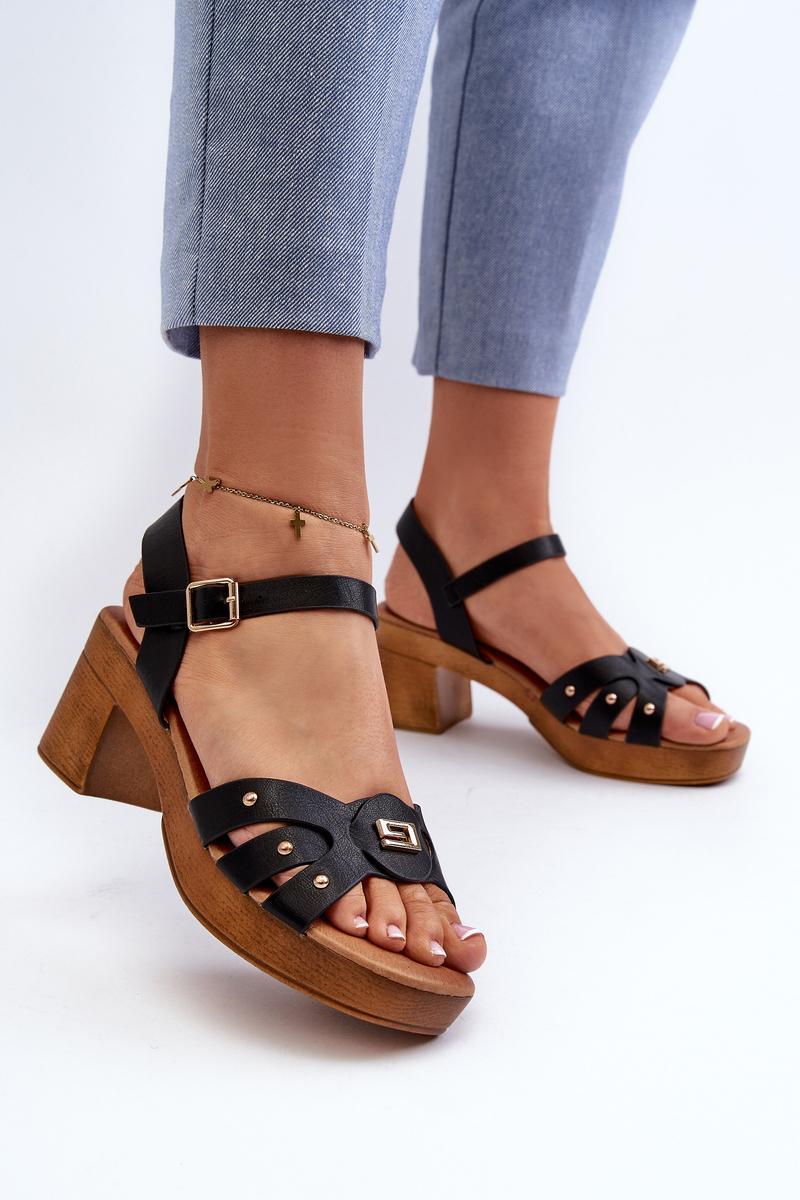 Sandales femme Step in style À Talons À — noir