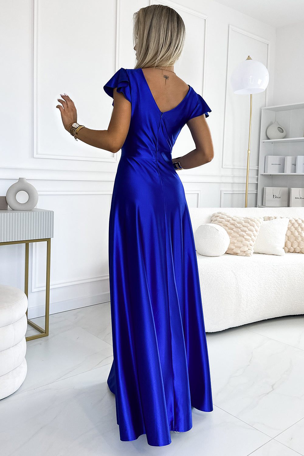 Robe femme Numoco Longue Longue — bleu