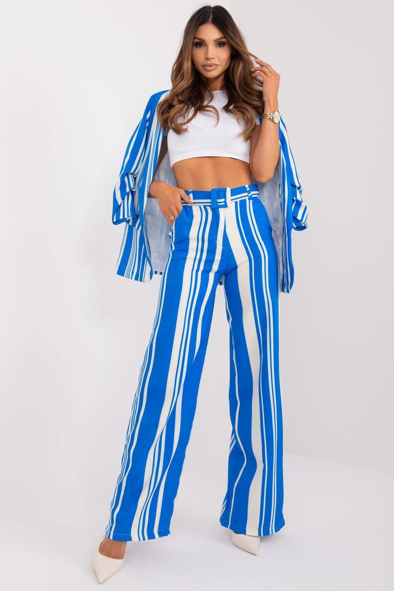 Chaussures à talons femme Italy Moda Pantalon Pantalon — bleu