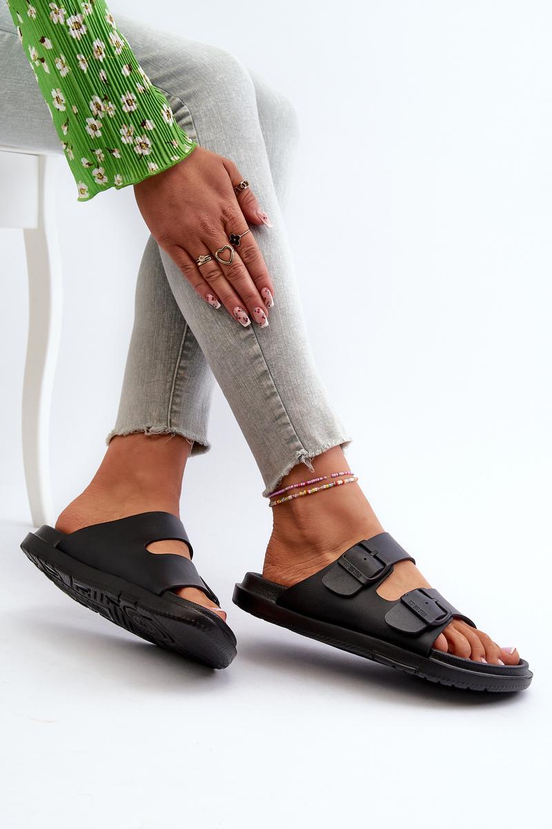Sandales femme Step in style Clacquettes Clacquettes — noir