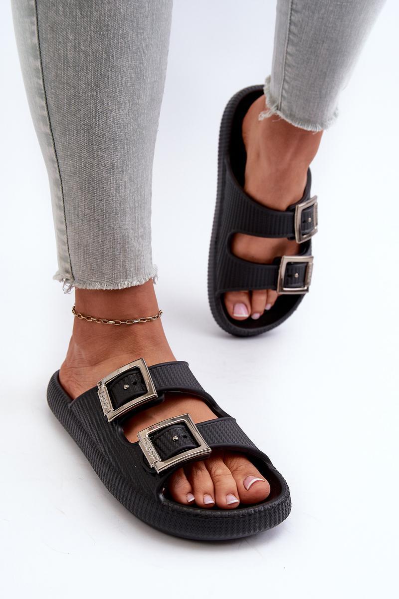 Sandales femme Step in style Clacquettes Clacquettes — noir