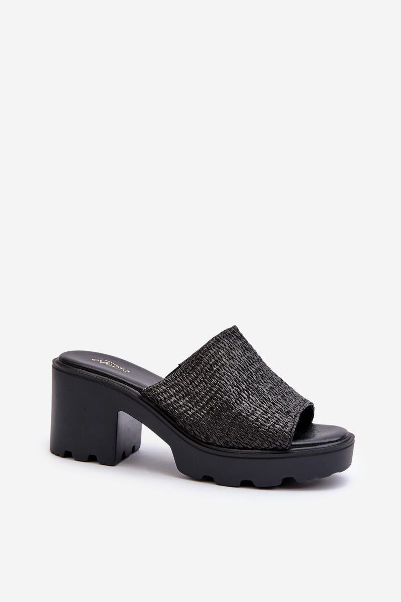 Sandales femme Step in style Clacquettes Clacquettes — noir