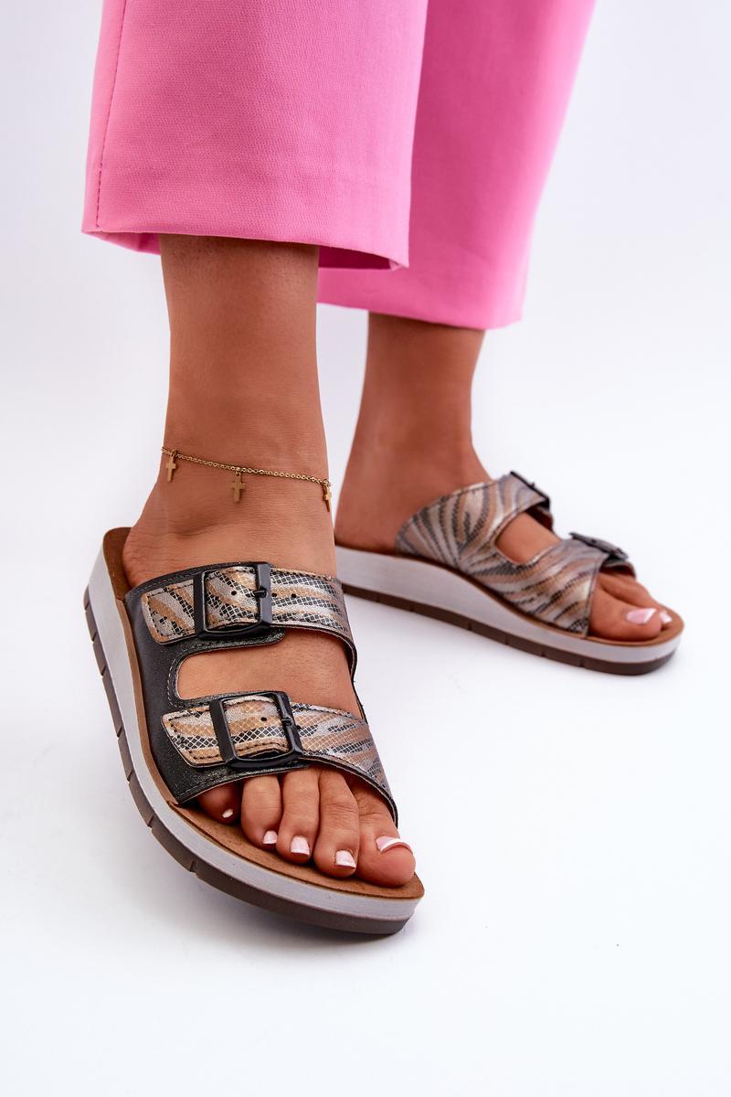 Sandales femme Step in style Clacquettes Clacquettes — noir