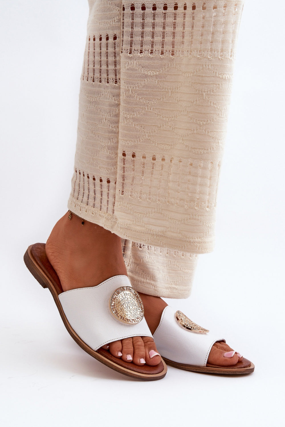 Sandales femme Step in style Clacquettes Clacquettes — blanc