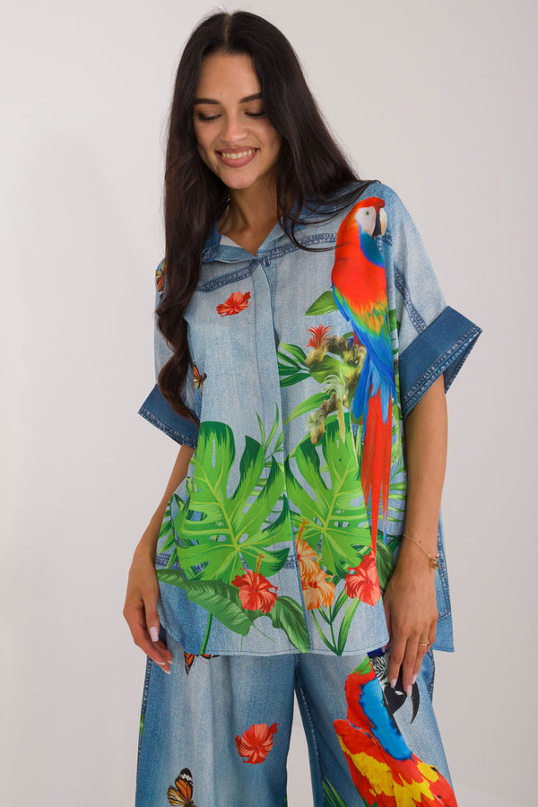 Blouse femme Italy Moda — bleu