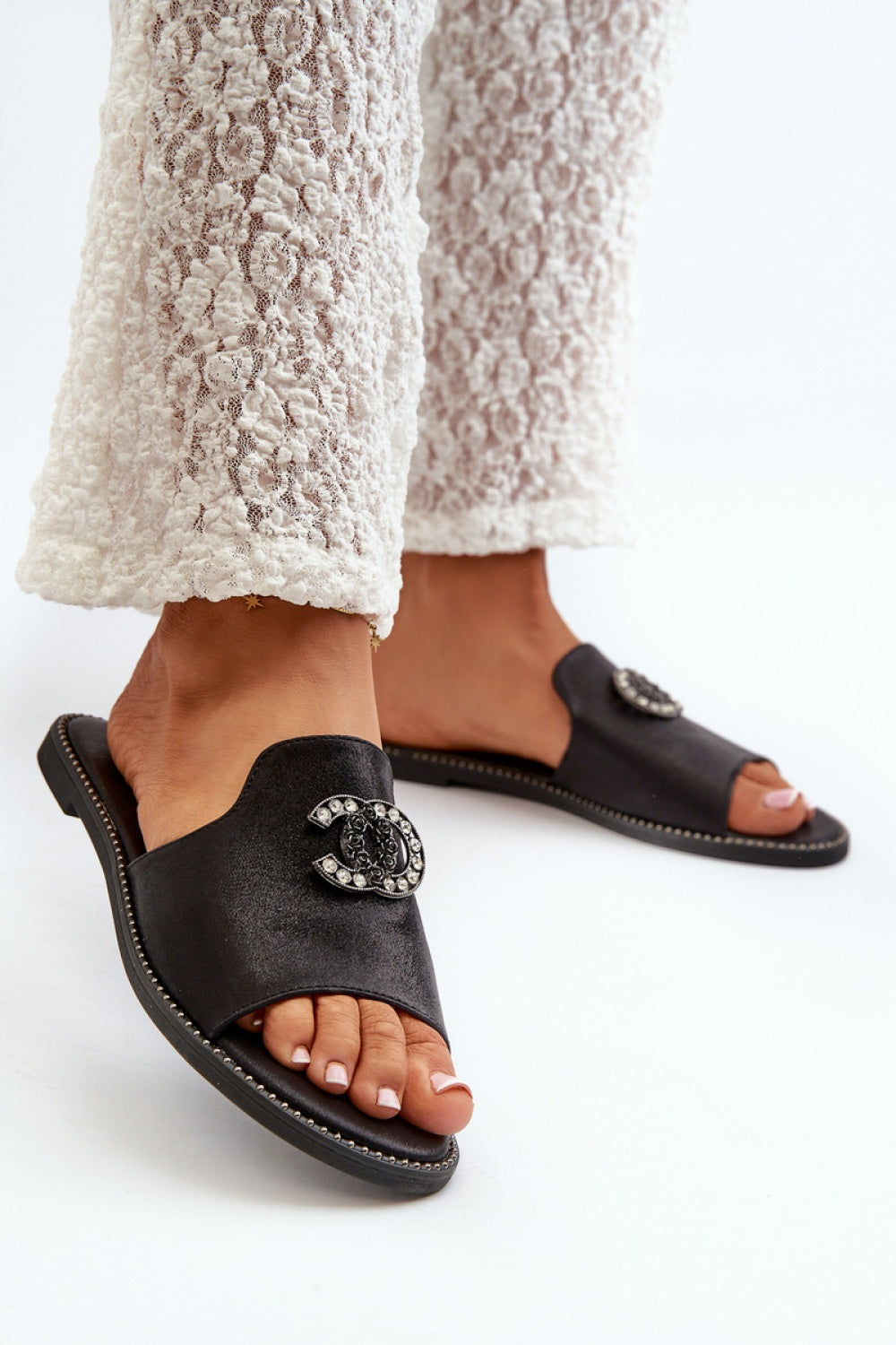 Sandales femme Step in style Clacquettes Clacquettes — noir