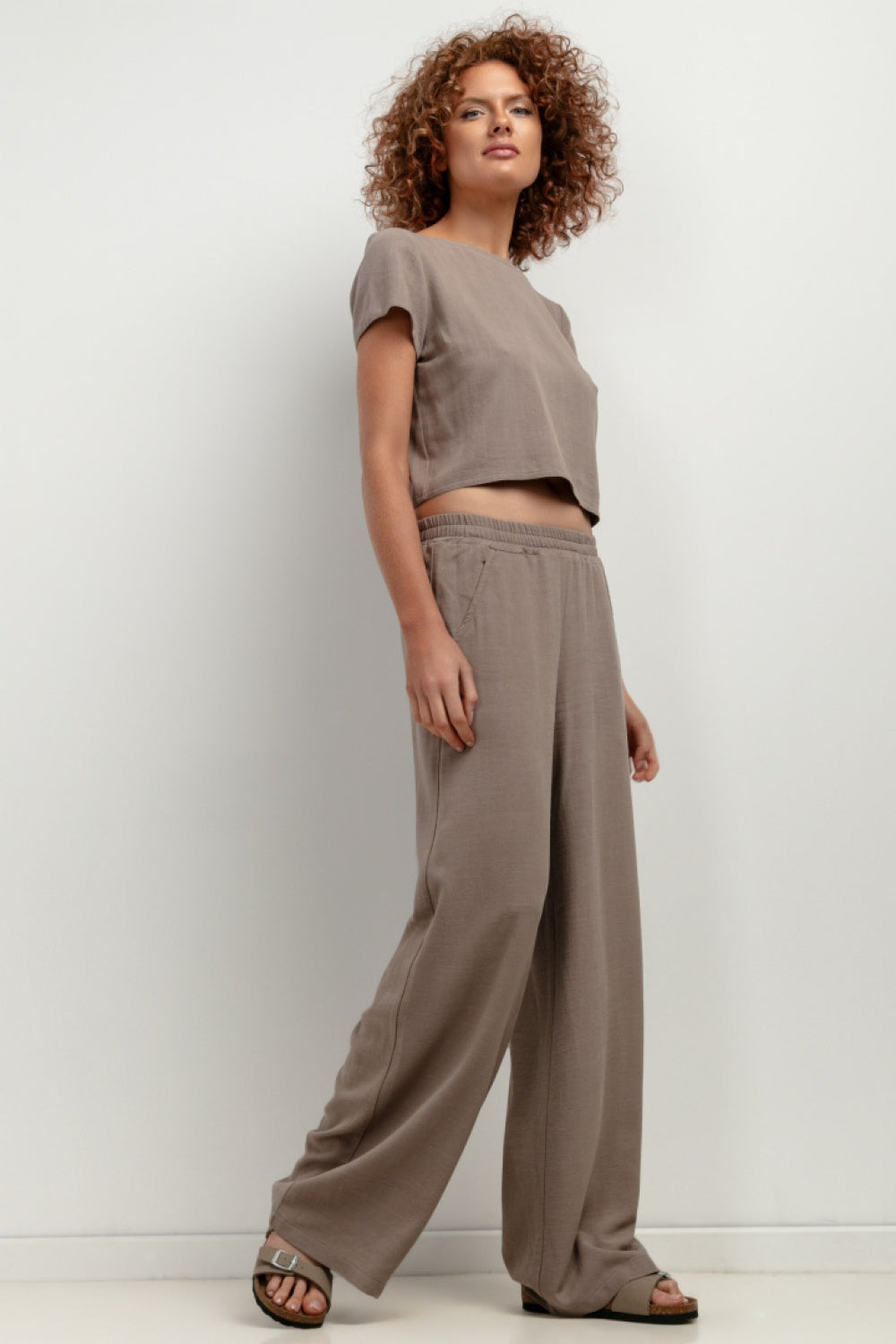 Chaussures à talons femme Tessita Pantalon Pantalon — brun