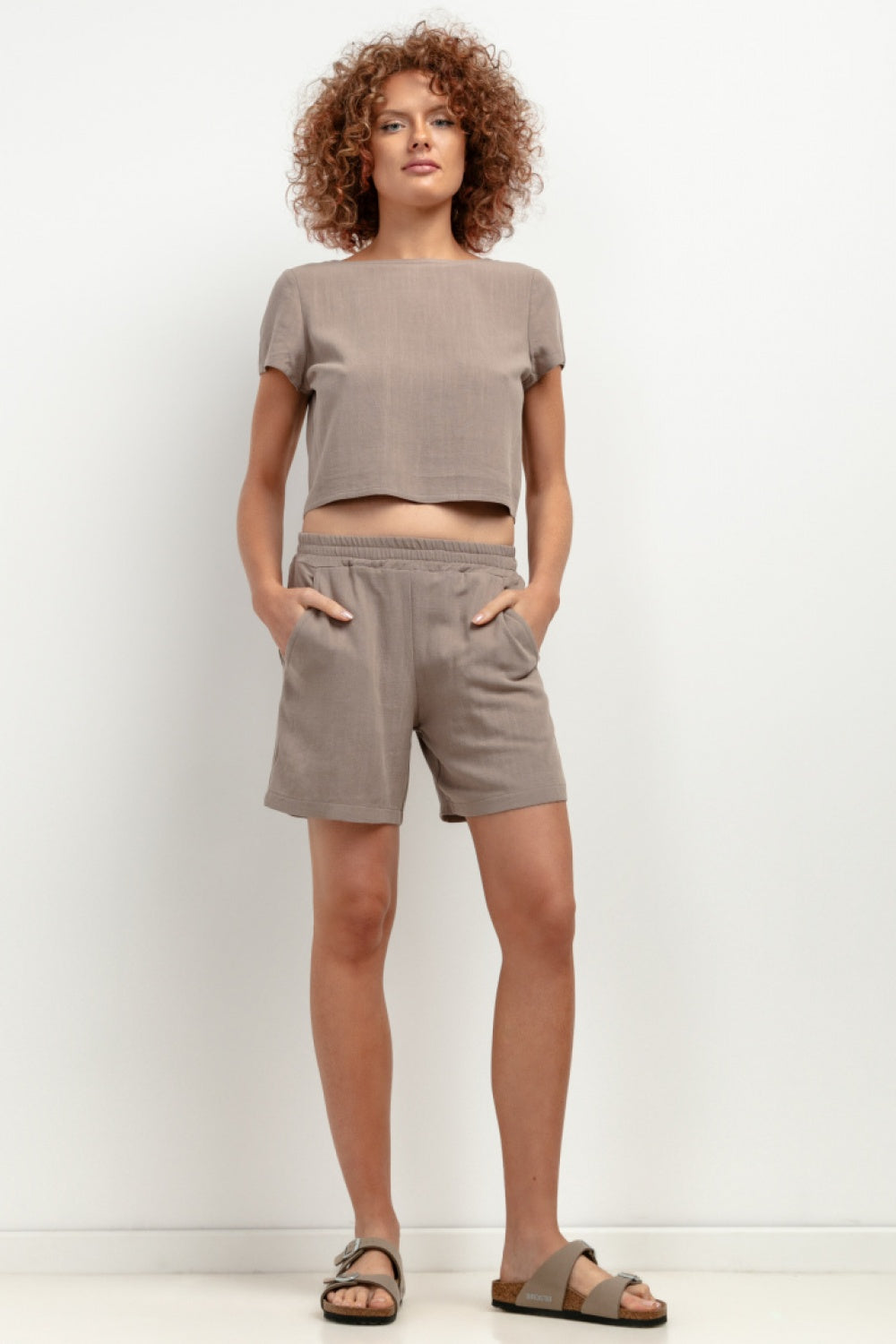 Chaussures à talons femme Tessita Shorts Shorts — brun
