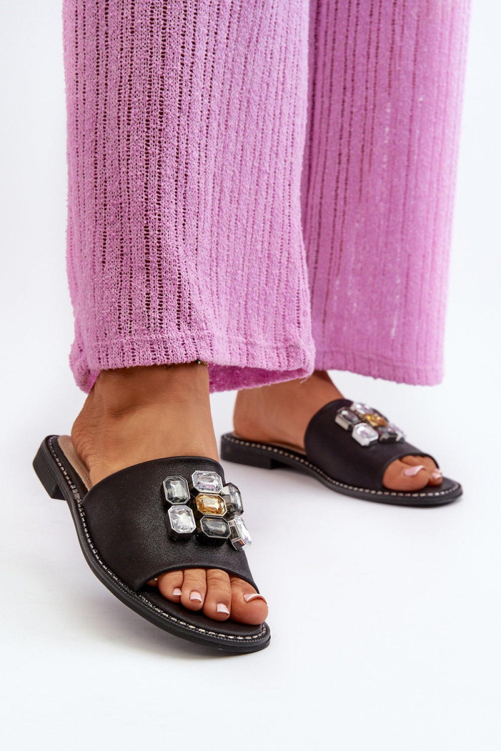 Sandales femme Step in style Clacquettes Clacquettes — noir