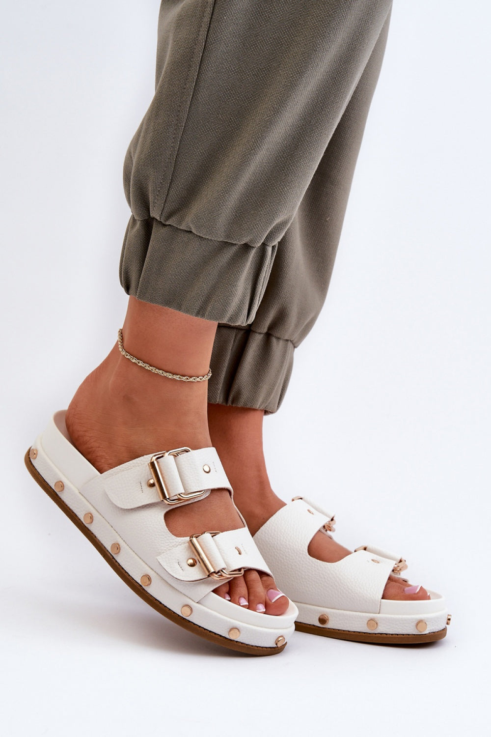 Sandales femme Step in style Clacquettes Clacquettes — blanc