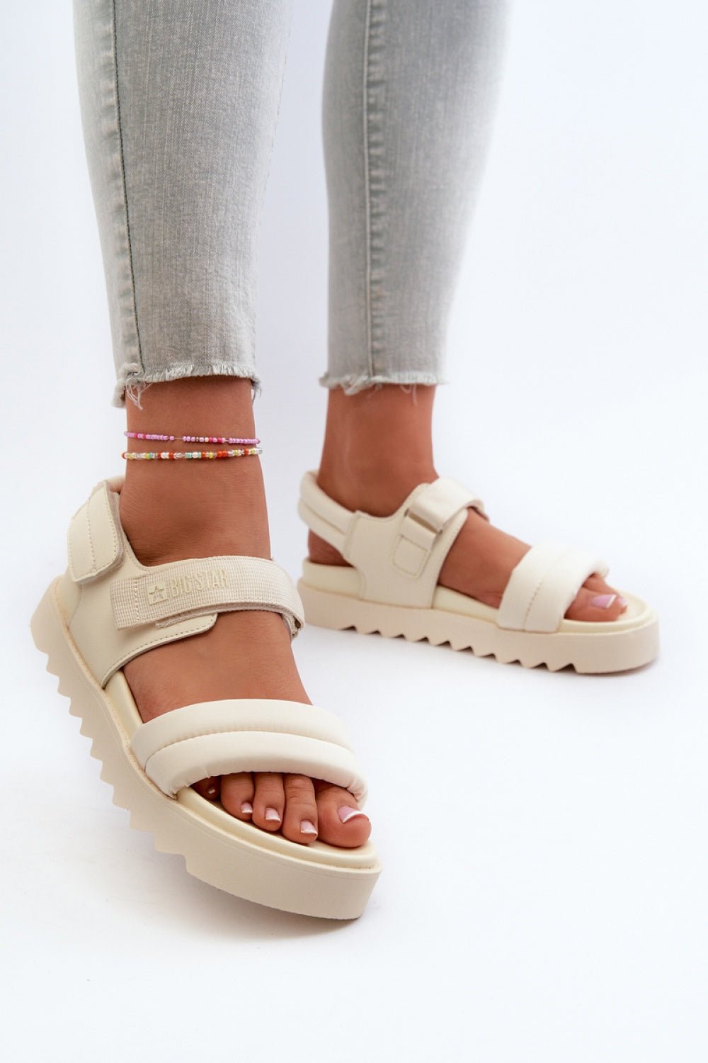 Sandales femme Step in style À Plateforme À — beige